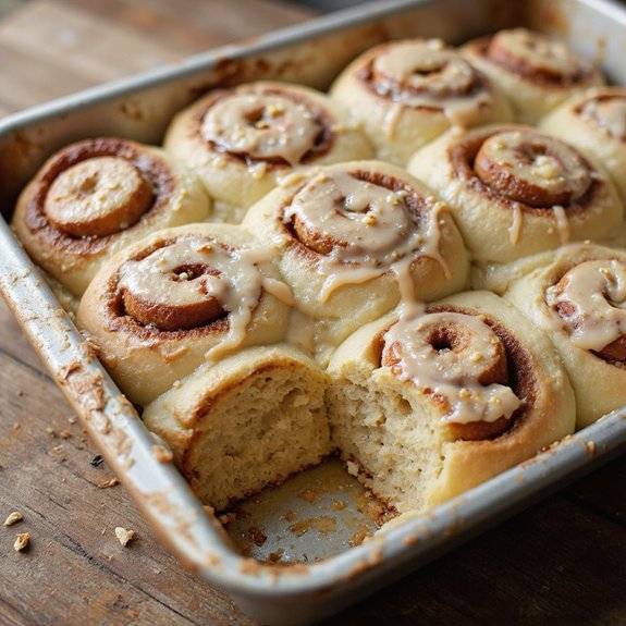 sourdough cinnamon roll recipe title