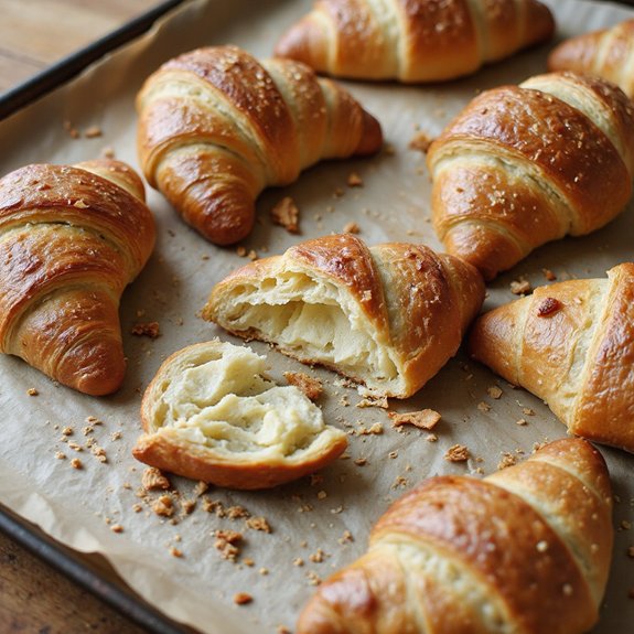 sourdough croissants baking method