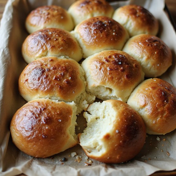 sourdough dinner roll buns
