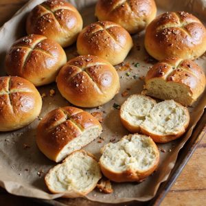 sourdough soft pretzel buns