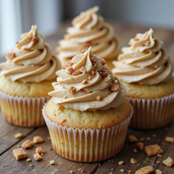 spiced cookie butter cupcakes