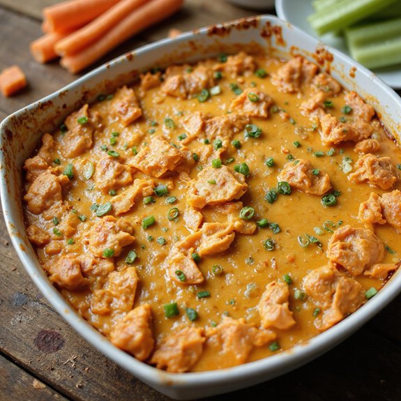 spicy creamy buffalo chicken dip