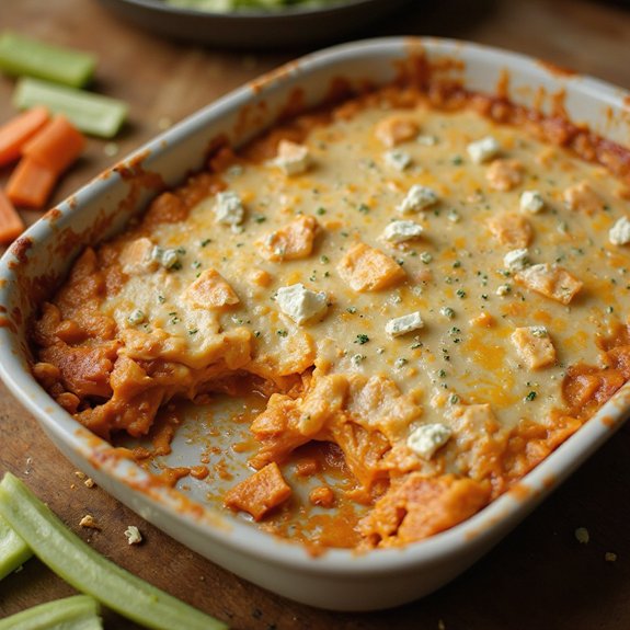 spicy creamy shredded chicken dip