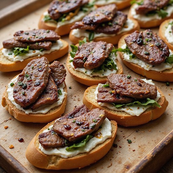 steak crostini appetizer recipe