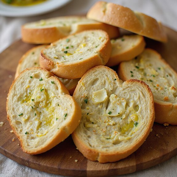 stovetop garlic butter toasts