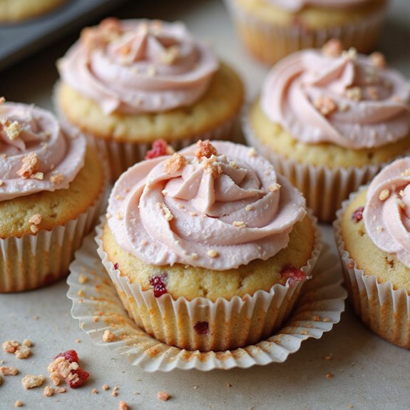 strawberry crunch cupcake recipe