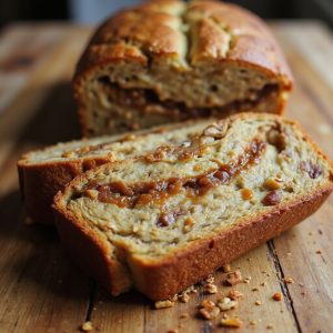sweet caramel banana loaf