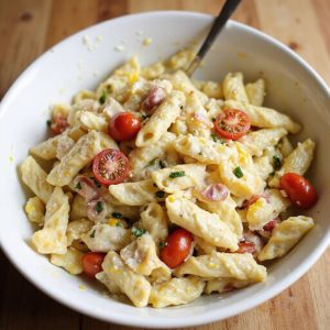 sweet corn pasta salad