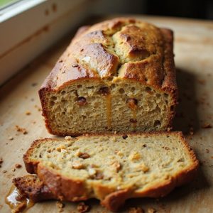 sweet honey banana loaf