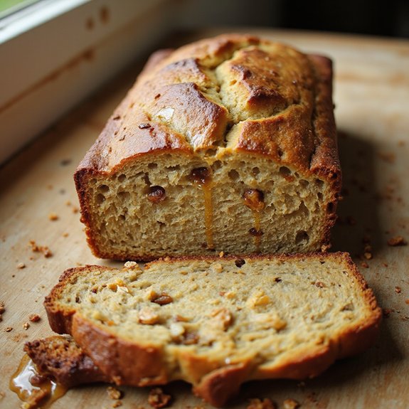 sweet honey banana loaf