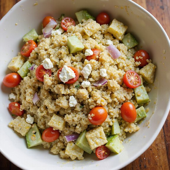 sweet tangy quinoa salad