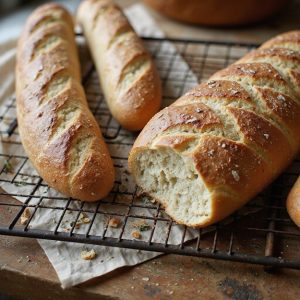 tangy crispy long fermented loaf