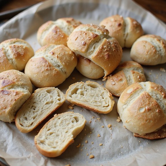 tangy fermented italian style rolls