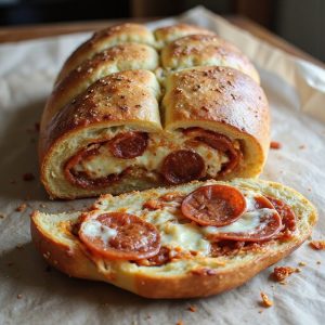 tangy sourdough pepperoni loaf