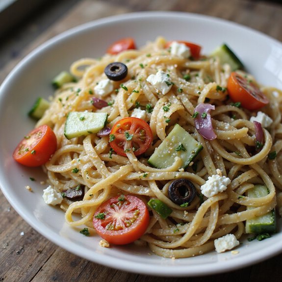 thin angel hair pasta salad