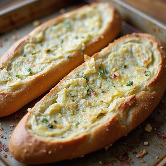 toasted garlic buttered bread