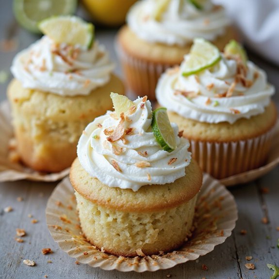 tropical flavored mini cakes