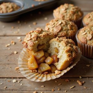 warm cinnamon apple crumble