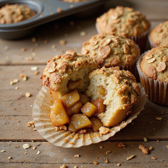 warm cinnamon apple crumble