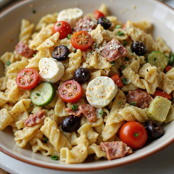 zesty italian pasta salad