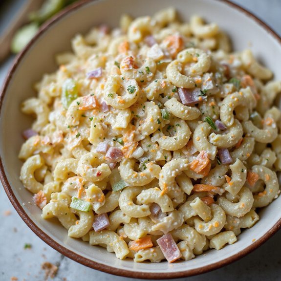 cheesy cold macaroni salad