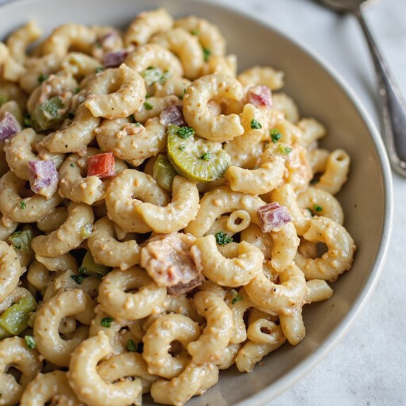 creamy dairy free macaroni salad