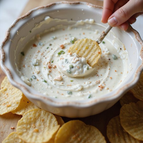 creamy dill pickle dip