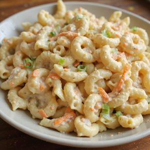 creamy island style cold macaroni