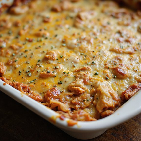 creamy smoky shredded chicken dip