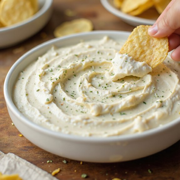 creamy tangy savory chip dip