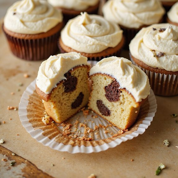 leopard print frosted cupcake design