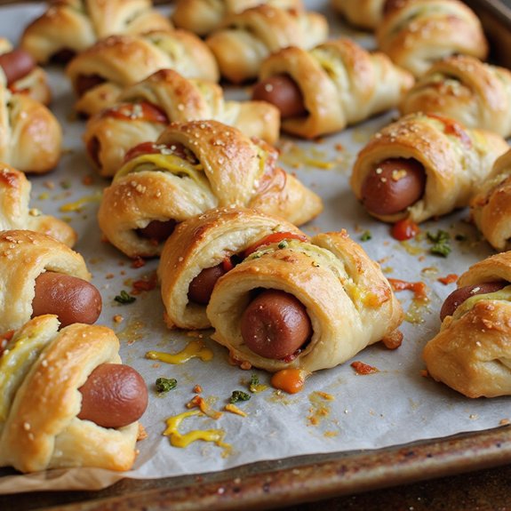 savory bite sized hot dogs