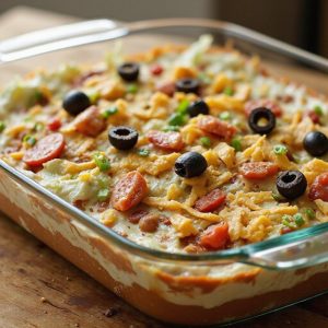savory crunchy taco dip