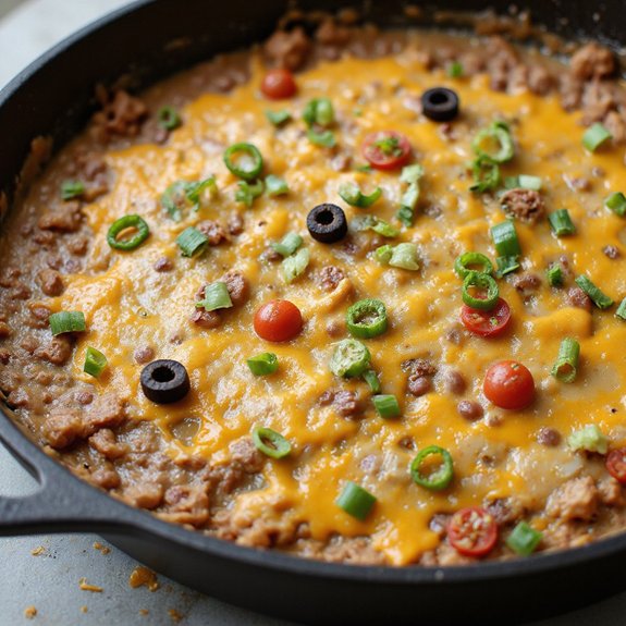 savory ground beef chipdip