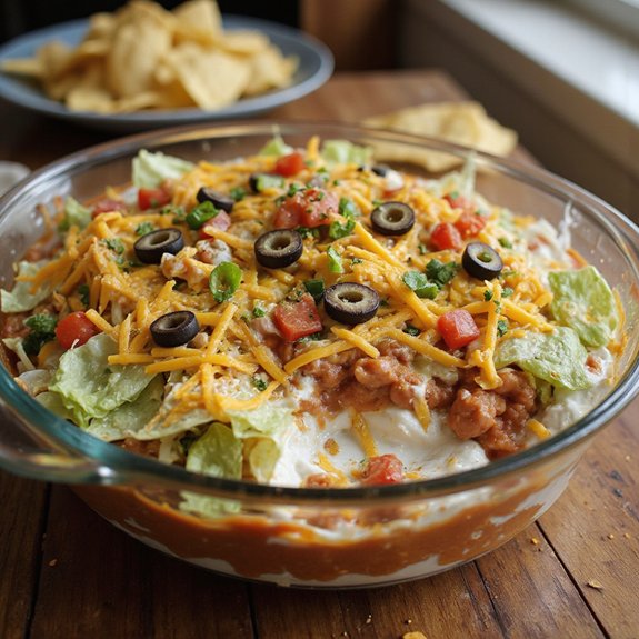 savory spicy mexican chip dip