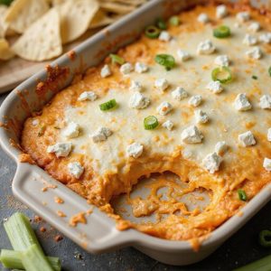spicy creamy buffalo chicken dip