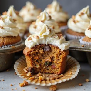 vegan spiced carrot cupcakes