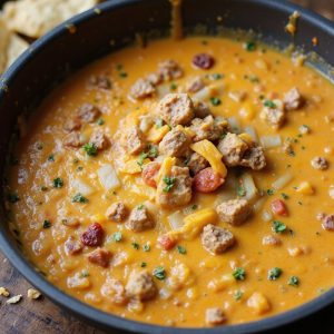 velveeta queso sausage dip