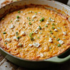 Oven Buffalo Chicken Dip with Rotisserie Chicken
