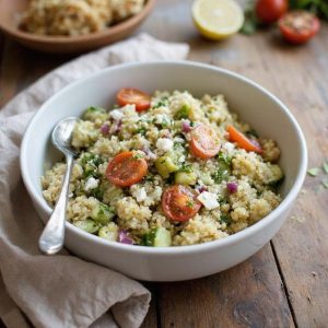 Quinoa Cucumber Tomato Salad