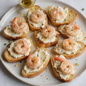 Shrimp Crostini Appetizers