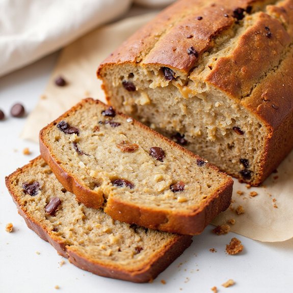 air fried moist banana loaf