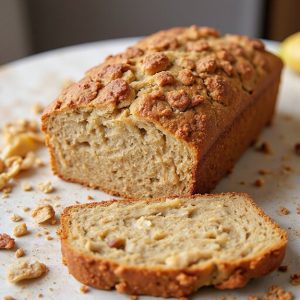 banana bread with streusel