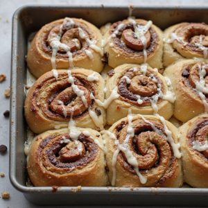 banana filled cinnamon roll recipe