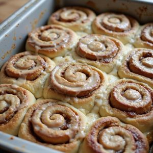 banana sourdough cinnamon roll