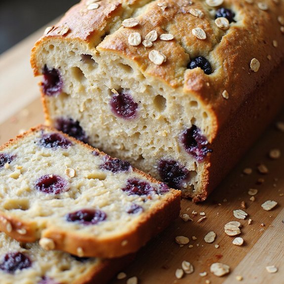 blueberry banana bread sugar free