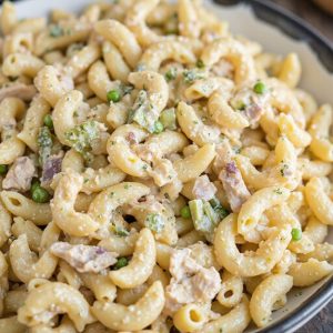 chicken macaroni peas salad