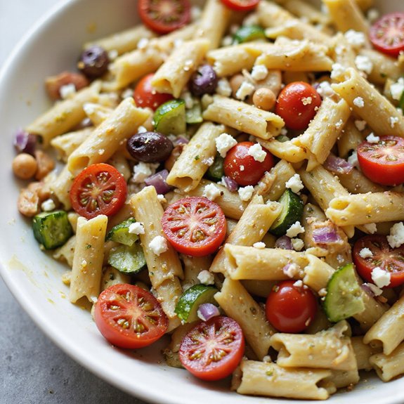 chickpea pasta salad recipe