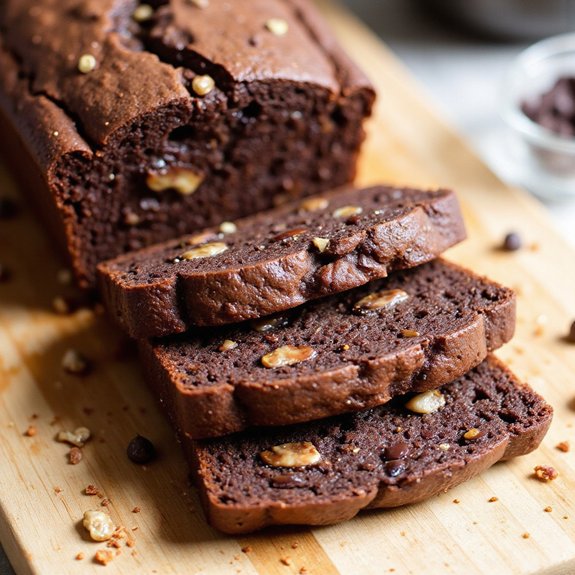 chocolate banana protein bread