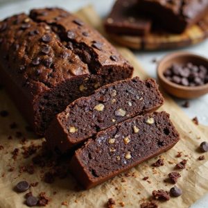 chocolate brownie banana bread